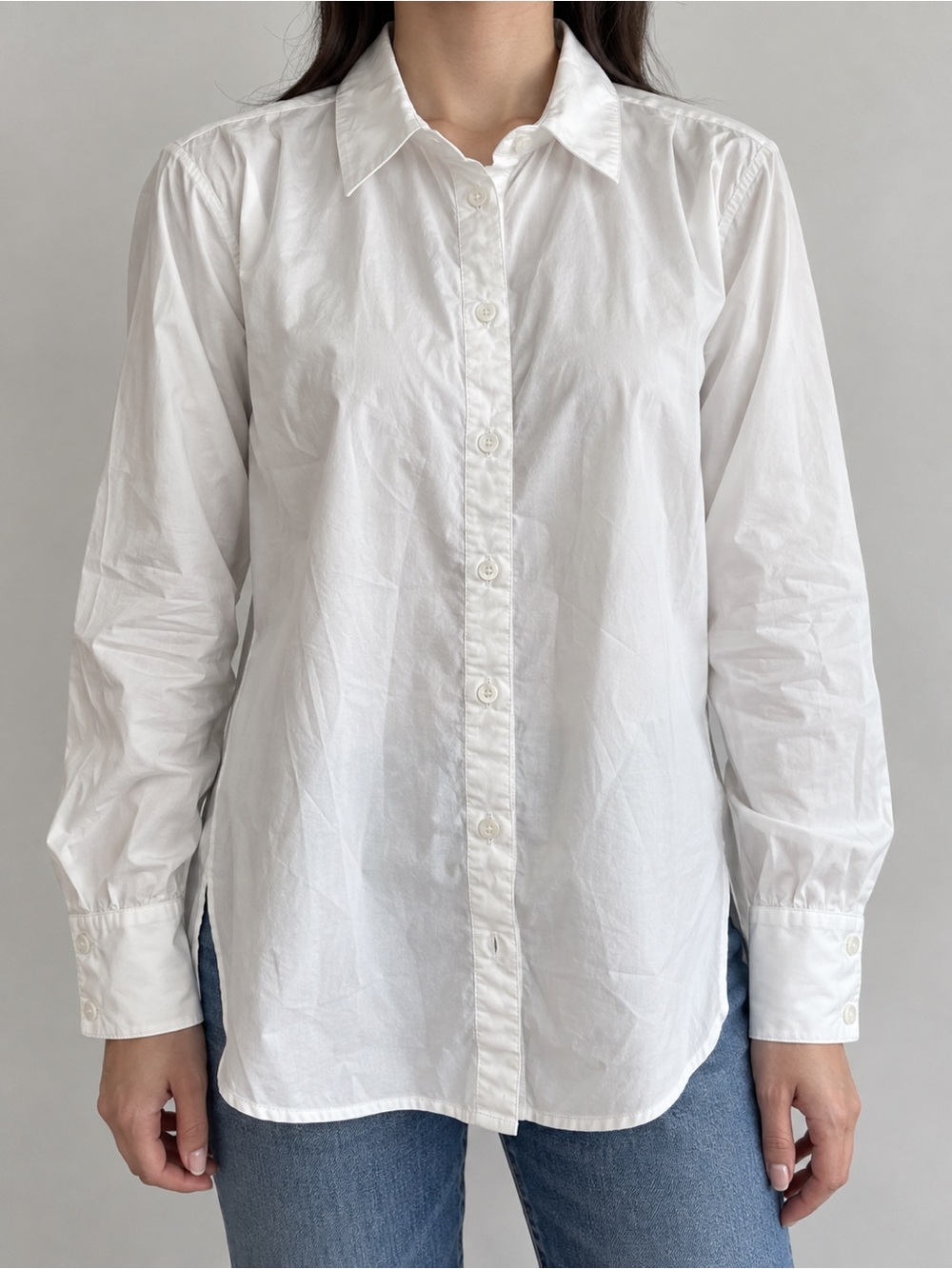A|X Armani Exchange White Cutout Tie Back Cotton Blouse S/P